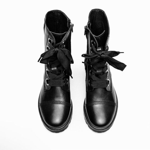 Zadig & Voltaire Joe Lug Sole Leather Combat Boot NIB 37 - Picture 7 of 14